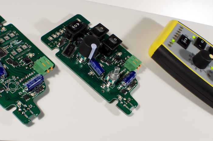 configurable control device for multiple actuators and sensors